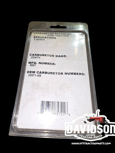 Case S Series Carburetor Repair Kit C552V Antique Tractor