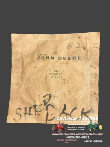 Genuine John Deere B1867R Washer New Old Stock John Deere