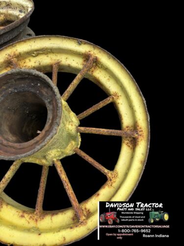 John Deere Spoked Wagon Implement Wheels Pair Vintage Equipment