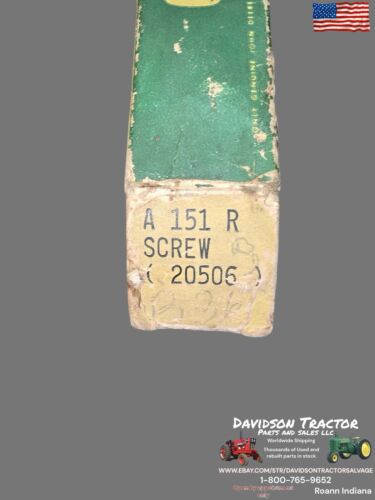 A151R John Deere Brake Adjusting Screw For A, AR, AO, B, BR, BO, G, H