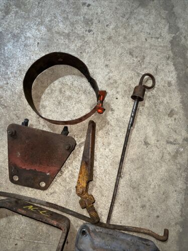 Allis Chalmers B C miscellaneous Parts lot Brackets And More