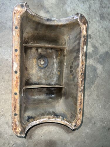 Massey Harris 30 MH tractor Original NICE oil pan w/ drain plug Continental F162
