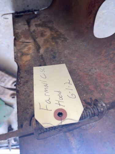 Farmall C Super SC tractor Original IH engine motor hood cover panel Early