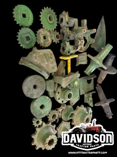 Large John Deere Implement Parts Lot New Old Stock Sprockets Spindles Pulleys