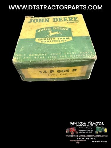Genuine John Deere 14 P 665 R New Old Stock Nut Cap Antique Tractor