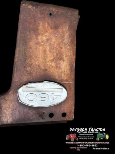 Farmall 460 RC Front Radiator Side Panels W/Emblems Rusty
