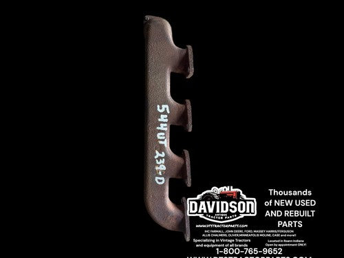 International 574 D-239 Engine Underslung Exhaust Manifold 3055276R12 Tractor