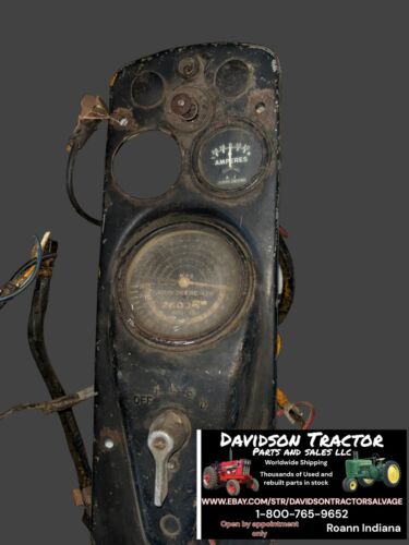 John Deere 420 Dash Panel Instrument Panel W/wiring Antique Tractor