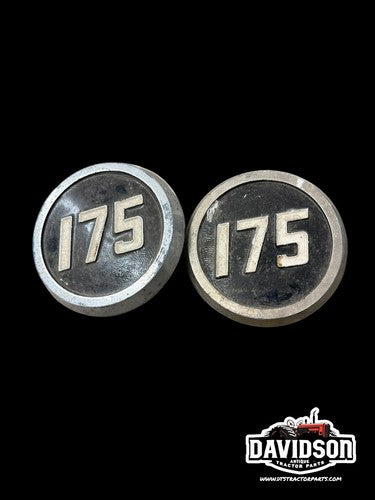 Pair Of Massey Ferguson 175 Emblems Aftermarket Antique Tractor