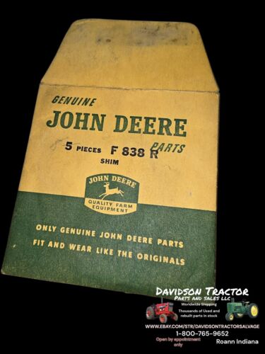 Genuine John Deere F838R New Old Stock Gasket Pack Of 6