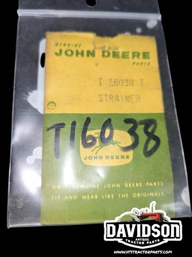 John Deere T16038T Fuel Filter Screen 1010 Utility Tractor New Old Stock