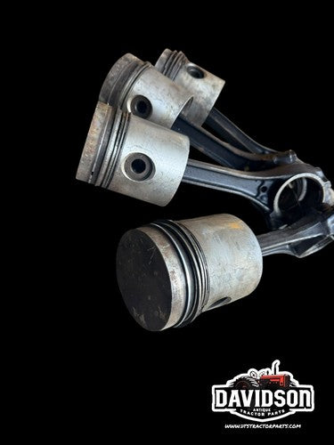 Case 730 Diesel Pistons W/rods Set Antique Tractor