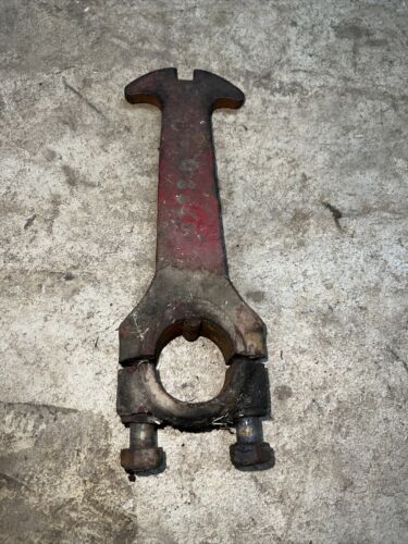 Farmall H Tractor IH front bolster shaft cultivator steering bracket brackets