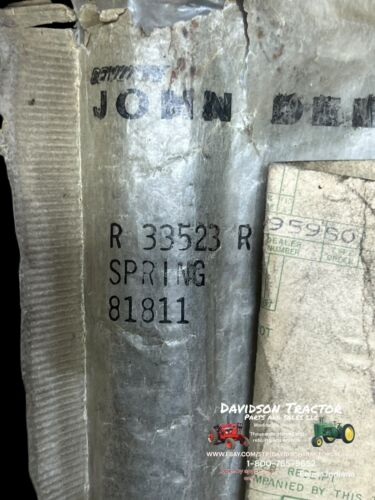 Genuine John Deere R33523R New Old Stock Spring Antique Tractor