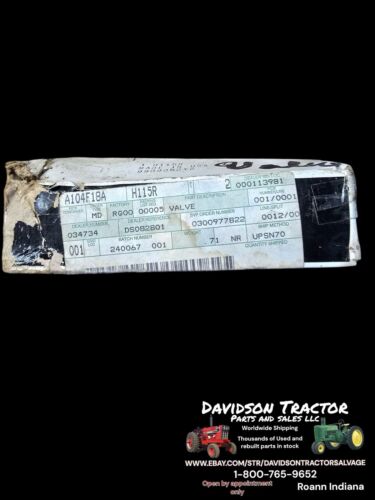 New Old Stock Intake Valve Genuine John Deere H Tractors H115R