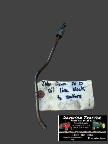 John Deere 70D Oil Line To Rocker Arm Antique Tractor