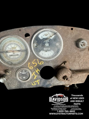 1968 International IH 656 Utility Tractor Dash Instrument Panel