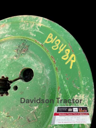 1939 John Deere B tractor good JD hand start flywheel  B1848R Antique Tractor