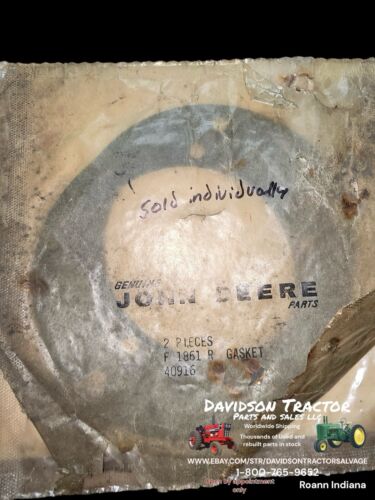 John Deere F1861R New Old Stock Gasket (1)