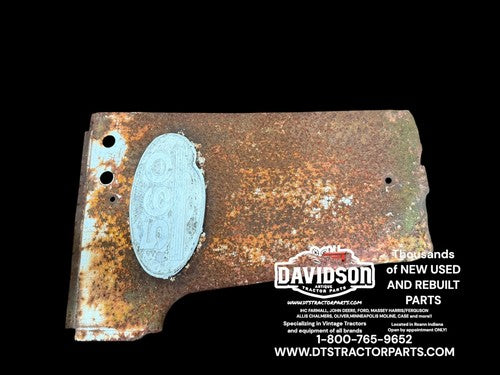 Farmall 560 IH tractor front radiator side hood cover panel w/ emblem RIGHT