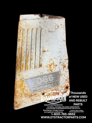 International 1066 Left Radiator Side Panel Antique Tractor