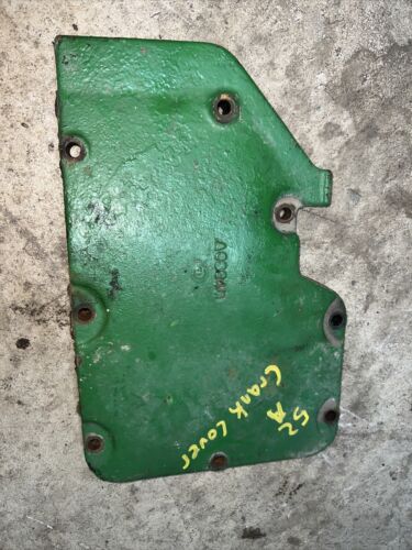 1950 John Deere A Tractor original JD crank cover plate