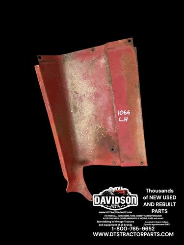 International 1066 Tractor Original IH IHC left rear dash hood section panel