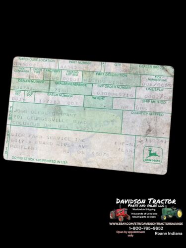 John Deere AA3428R Piston Ring Kit-.045 Model A with s/n 583999 and below