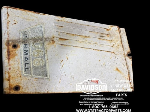 International 1066 Right Radiator Side Panel Antique Tractor