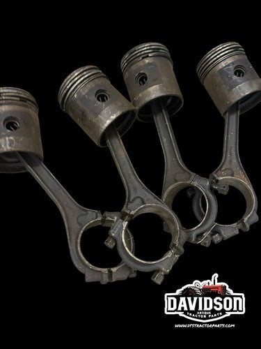 Minneapolis Moline RTU Pistons W/Connecting Rods STD Antique Tractor