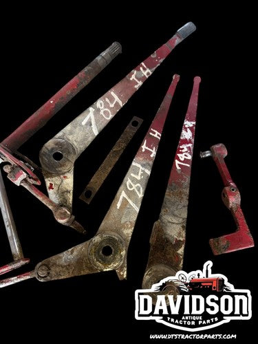 International 784 Hydraulic Handle Linkage Set Antique Tractor