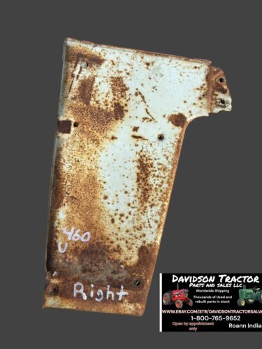 IH Farmall 340 460 Utility Original Radiator Right Side Panel Antique Tractor