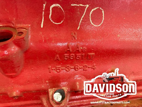 A58513 Case 1070 Tractor Engine Block 451 Case Good Used Bare Block