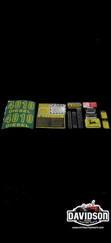 John Deere 4010 Diesel Decal Sticker Set Antique Tractor