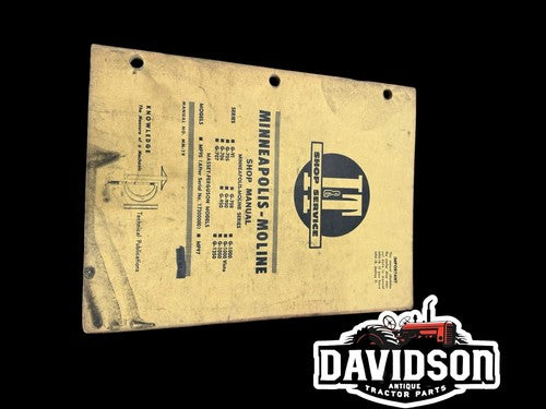 Minneapolis-Moline I&T Shop Service Manual MM-19 G-VI G 705 706 707 709 900 950