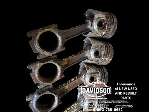International 585 D206 Pistons/Connecting Rods Set Antique Tractor
