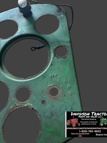 John Deere 70 Diesel 70D Tractor Dash Panel Antique Tractor