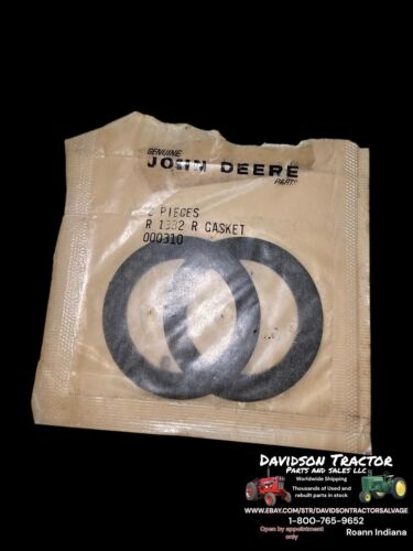 New Old Stock OEM Gasket Genuine John Deere, Part R1382R 2 Pack