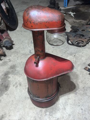 McCormick W9 Gas Tractor Air Cleaner IHC Farmall W9 Wheatland NICE ONE BALL JAR