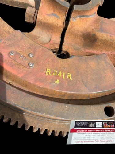 John Deere R R341R Electric Start Flywheel W/ring Gear Antique Tractor
