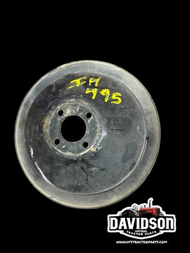 International 495 Engine Fan Water Pump Pulley Antique Tractor