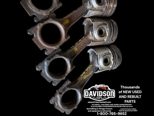 International 585 D206 Pistons/Connecting Rods Set Antique Tractor