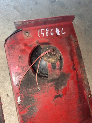 International Harvester 1586 Headlight Cover Panel WORKING PAIR Antique Tractor