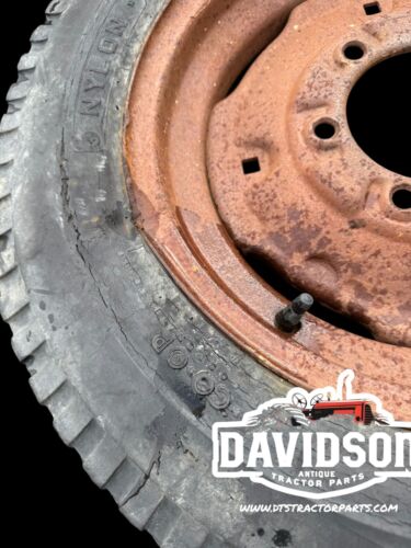 6.00x 16 Co-Op Tire On 6 Bolt Rim Antique Tractor