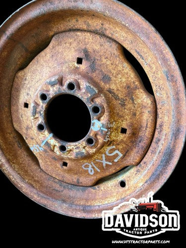 5x18 6 Bolt Front Rim Antique Tractor 3inch Lug Space 4.5 Inch Center Hole