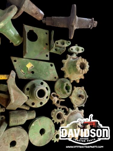 Large John Deere Implement Parts Lot New Old Stock Sprockets Spindles Pulleys