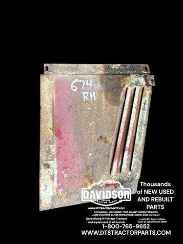 1973 International IH 674 Tractor Right Side Hood Panel