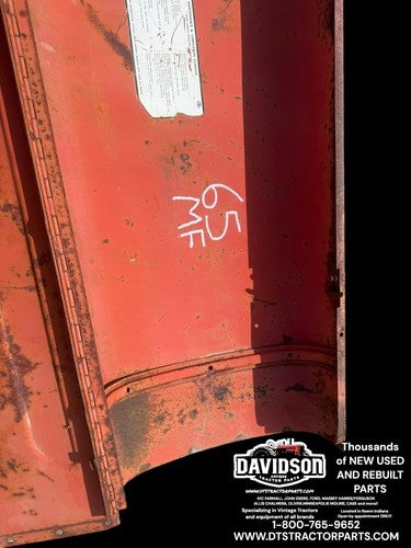 Massey Ferguson 65 Hood Engine Cover Antique Tractor
