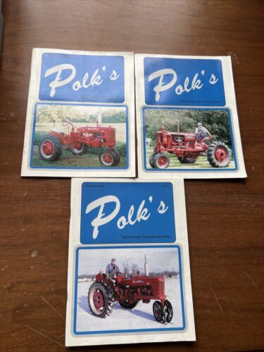 Polks Antique Tractor Magazine x3 1999 2000 2001