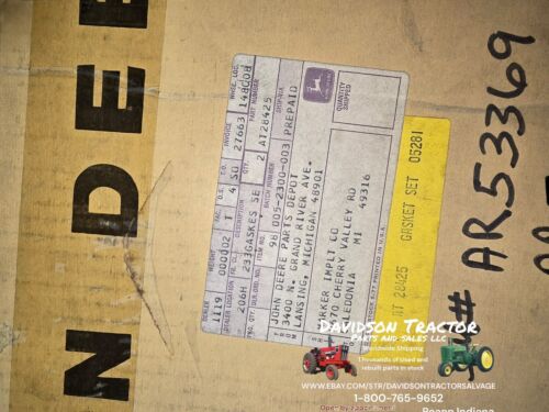 Genuine John Deere AT28425 New Old Stock Gasket Set